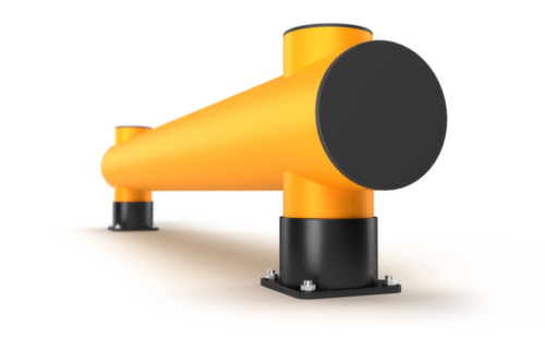 a.m.p.e.r.e. Rammschutz-Barriere Rack Mammut®, Einzelplanke, Länge 8000 mm