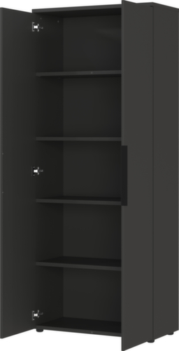 Aktenschrank GW-MAILAND 4371, 5 Ordnerhöhen, graphit/graphit
