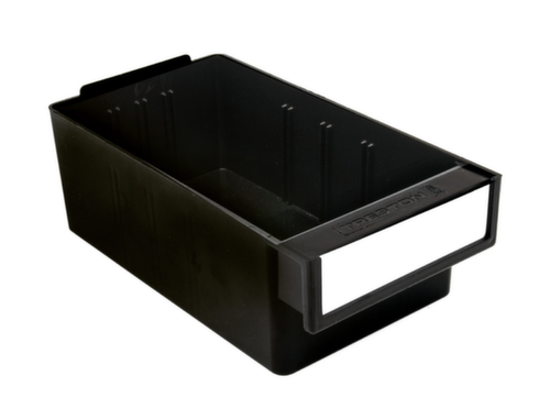 Treston ESD-Kleinteilemagazin, 12 Schublade(n), schwarz/schwarz