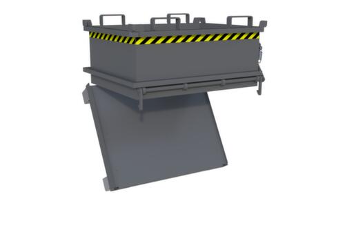 Bauer Mini-Klappbodenbehälter MSB 250 in RAL7005 Mausgrau