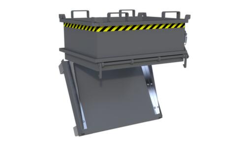 Bauer Mini-Klappbodenbehälter MSB 250 in RAL7005 Mausgrau