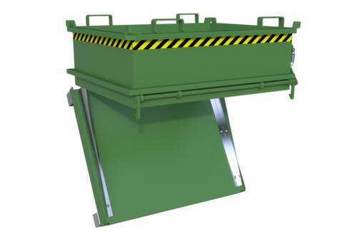 Bauer Mini-Klappbodenbehälter MSB 400 in RAL6011 Resedagrün