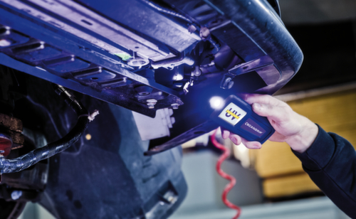Scangrip Akku-Handleuchte UV-FORM mit ultraviolettem Licht