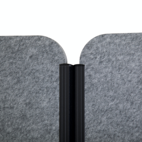 MAUL Stellwand-Tafel MAULcocoon, Höhe x Breite 1820 x 1000 mm, Wand dunkelgrau