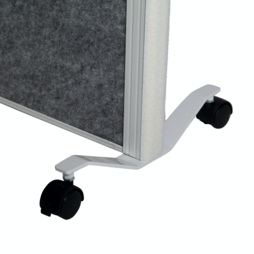 MAUL Stellwand-Tafel MAULconnecto, Höhe x Breite 1800 x 1000 mm, Wand hellgrau/dunkelgrau