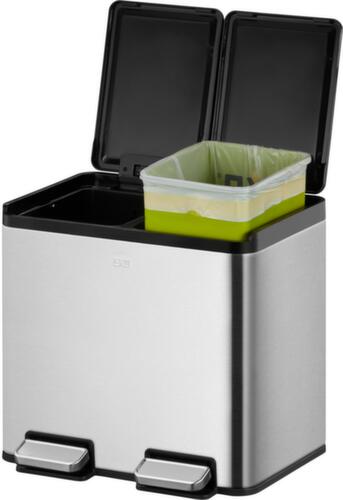 Tretabfallsammler EKO mit fingerabdruckfester Beschichtung, 2 x 10 l