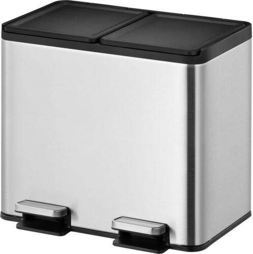 Tretabfallsammler EKO mit fingerabdruckfester Beschichtung, 2 x 10 l
