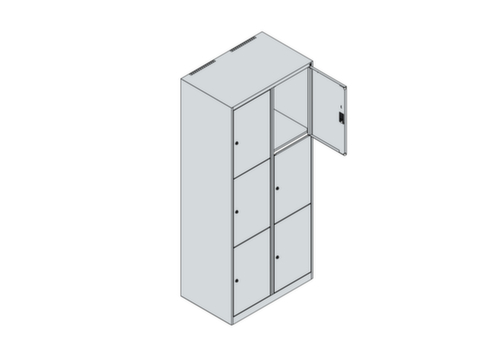 C+P Schließfachschrank Classic Plus, 6 Fächer