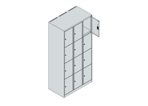 C+P Schließfachschrank Classic Plus, 12 Fächer