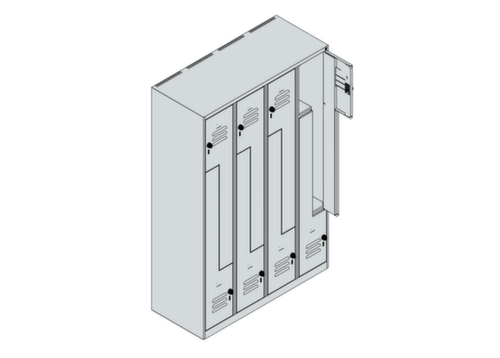 C+P Z-Spind Classic Plus, Abteilbreite 150/300 mm