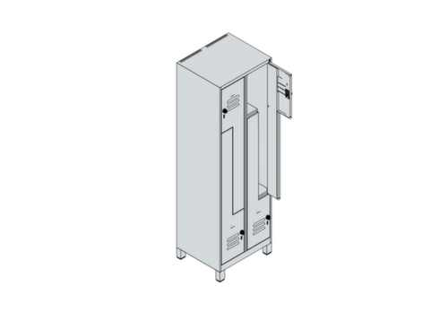 C+P Z-Spind Classic Plus, Abteilbreite 150/300 mm