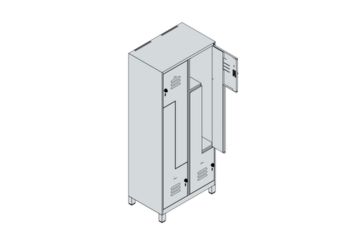C+P Z-Spind Classic Plus, Abteilbreite 200/400 mm