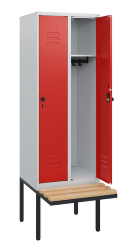 C+P Spind Classic Plus mit Sitzbank, Abteilbreite 300 mm