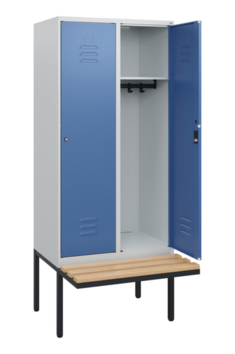 C+P Spind Classic Plus mit Sitzbank, Abteilbreite 400 mm