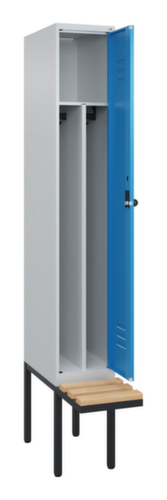 C+P Sitzbank-Spind Classic Plus für Schwarz-Weiß-Trennung, Abteilbreite 300 mm
