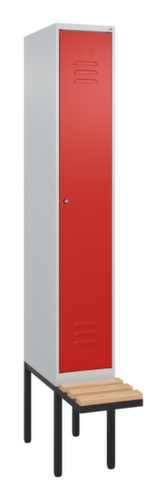 C+P Sitzbank-Spind Classic Plus für Schwarz-Weiß-Trennung, Abteilbreite 300 mm