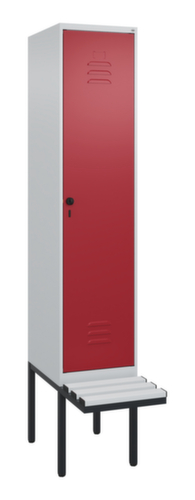 C+P Sitzbank-Spind Classic Plus für Schwarz-Weiß-Trennung, Abteilbreite 400 mm