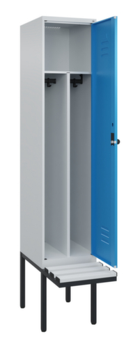 C+P Sitzbank-Spind Classic Plus für Schwarz-Weiß-Trennung, Abteilbreite 400 mm