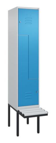 C+P Z-Spind Classic Plus mit untergebauter Sitzbank, Abteilbreite 400 mm
