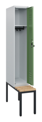 C+P Spind Classic Plus mit Sitzbank, Abteilbreite 300 mm