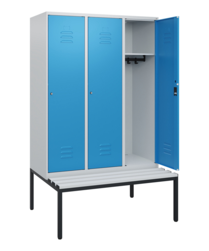 C+P Spind Classic Plus mit Sitzbank, Abteilbreite 400 mm