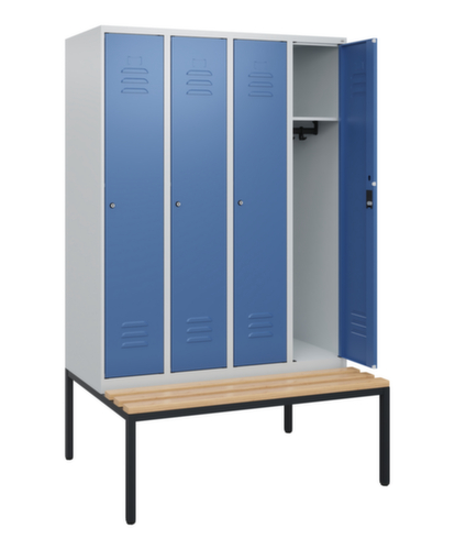 C+P Spind Classic Plus mit Sitzbank, Abteilbreite 300 mm