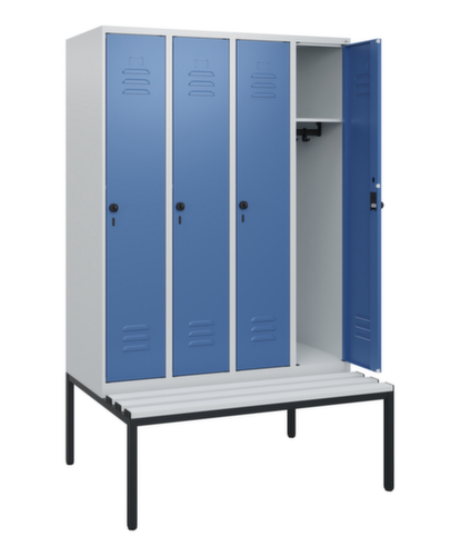 C+P Spind Classic Plus mit Sitzbank, Abteilbreite 300 mm