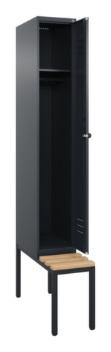 C+P Spind Classic Plus mit Sitzbank, Abteilbreite 300 mm