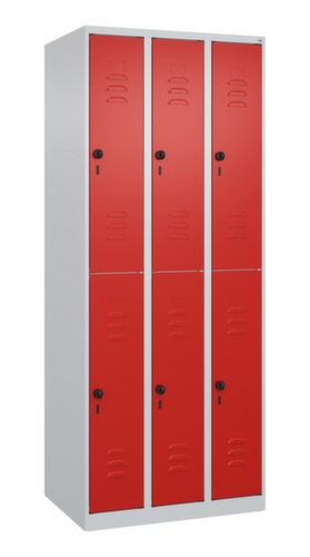 C+P Doppelstöckiger Spind Classic Plus, Abteilbreite 250 mm