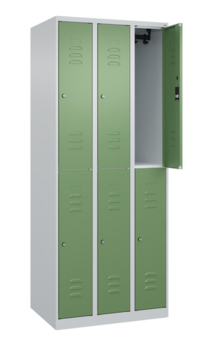 C+P Doppelstöckiger Spind Classic Plus, Abteilbreite 250 mm