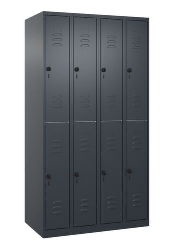 C+P Doppelstöckiger Spind Classic Plus, Abteilbreite 250 mm