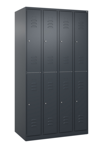 C+P Doppelstöckiger Spind Classic Plus, Abteilbreite 250 mm