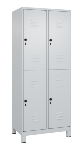 C+P Doppelstöckiger Spind Classic Plus, Abteilbreite 400 mm