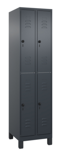 C+P Doppelstöckiger Spind Classic Plus, Abteilbreite 250 mm