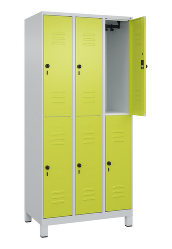 C+P Doppelstöckiger Spind Classic Plus, Abteilbreite 300 mm