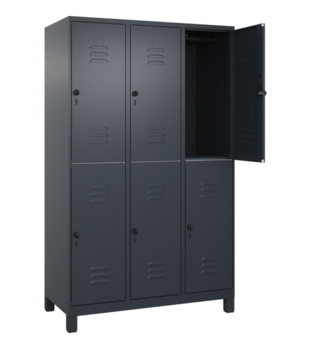 C+P Doppelstöckiger Spind Classic Plus, Abteilbreite 400 mm