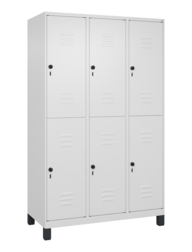 C+P Doppelstöckiger Spind Classic Plus, Abteilbreite 400 mm