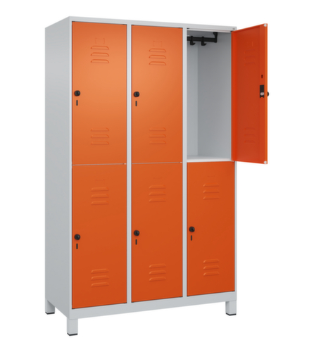 C+P Doppelstöckiger Spind Classic Plus, Abteilbreite 400 mm