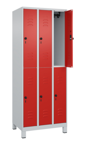 C+P Doppelstöckiger Spind Classic Plus, Abteilbreite 250 mm