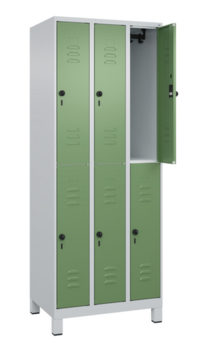 C+P Doppelstöckiger Spind Classic Plus, Abteilbreite 250 mm