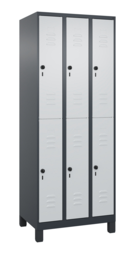 C+P Doppelstöckiger Spind Classic Plus, Abteilbreite 250 mm