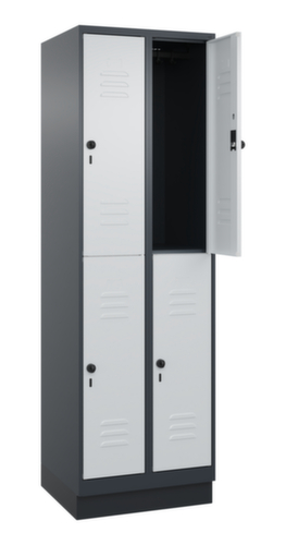 C+P Doppelstöckiger Spind Classic Plus, Abteilbreite 300 mm