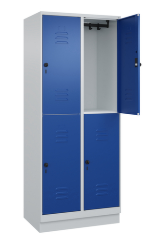 C+P Doppelstöckiger Spind Classic Plus, Abteilbreite 400 mm