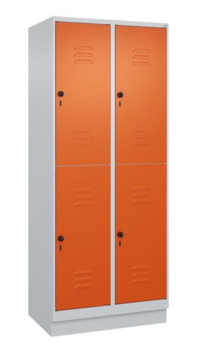 C+P Doppelstöckiger Spind Classic Plus, Abteilbreite 400 mm