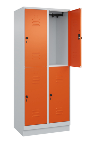 C+P Doppelstöckiger Spind Classic Plus, Abteilbreite 400 mm