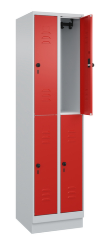 C+P Doppelstöckiger Spind Classic Plus, Abteilbreite 250 mm