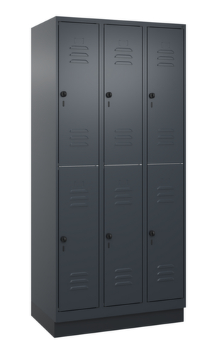 C+P Doppelstöckiger Spind Classic Plus, Abteilbreite 300 mm