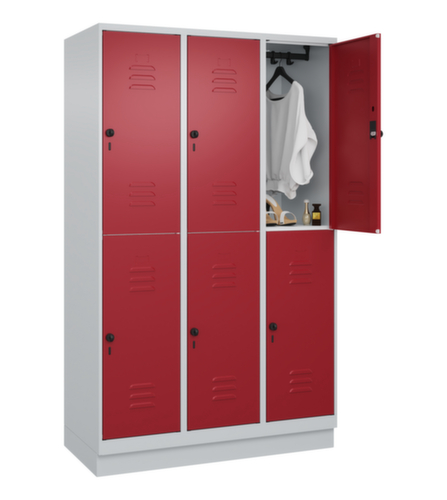 C+P Doppelstöckiger Spind Classic Plus, Abteilbreite 400 mm