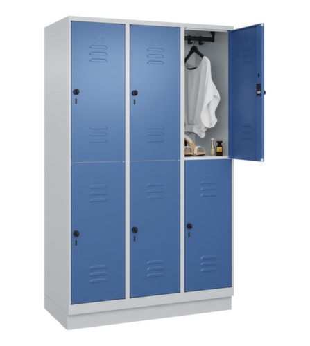 C+P Doppelstöckiger Spind Classic Plus, Abteilbreite 400 mm