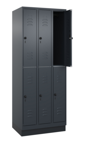 C+P Doppelstöckiger Spind Classic Plus, Abteilbreite 250 mm